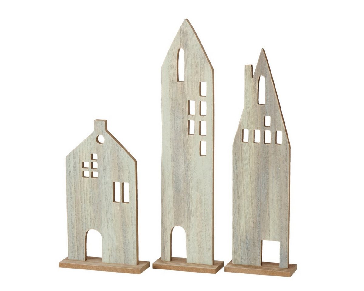 BOLTZE Dekofigur Halvar Dekoaufsteller Haus Holz 36 cm (1 Stück) von BOLTZE