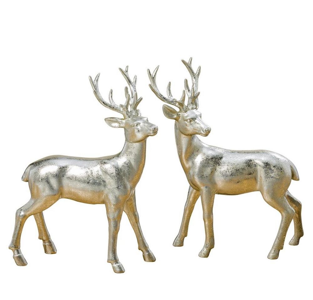 BOLTZE Dekofigur Hirsch Tobin Silber, stehend 22cm Weihnachtsdesign 1 Stück zufällige Variante BOLTZE Dekofigur Hirsch Tobin Silber, stehend 22cm Weihnachtsdesign 1 Stück zufällige Variante von BOLTZE