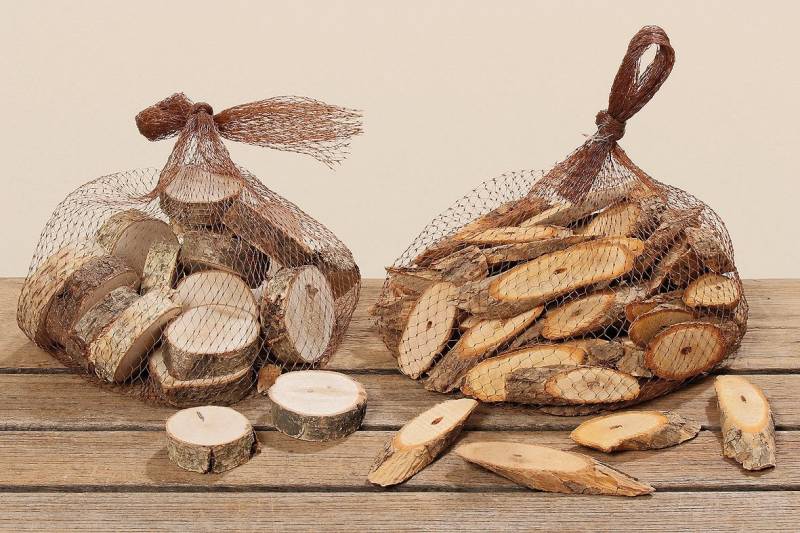 BOLTZE Dekofigur Streu Holz Trompetenbaum natur sortiert 250 gr. von BOLTZE