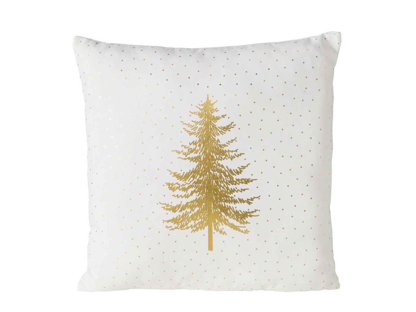 BOLTZE Dekokissen Platina Kissen weiß gold 45x45cm (1 Stück) von BOLTZE