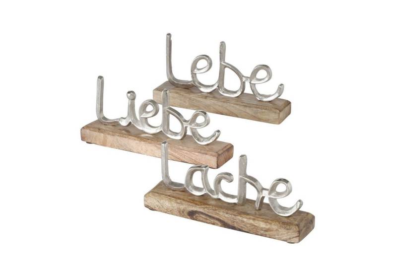 TAG2 BY SUZENNA Dekoobjekt, 3er Set Aufsteller top angesagt Modelle LEBE LIEBE LACHE.S von TAG2 BY SUZENNA
