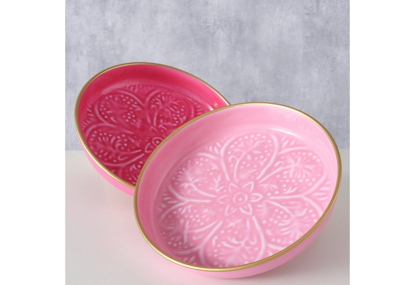 BOLTZE Dekoschale Dekoschale Pinka-Mittelgroß 2er-Set in Rosa und Pink BOLTZE Dekoschale Dekoschale Pinka-Mittelgroß 2er-Set in Rosa und Pink von BOLTZE