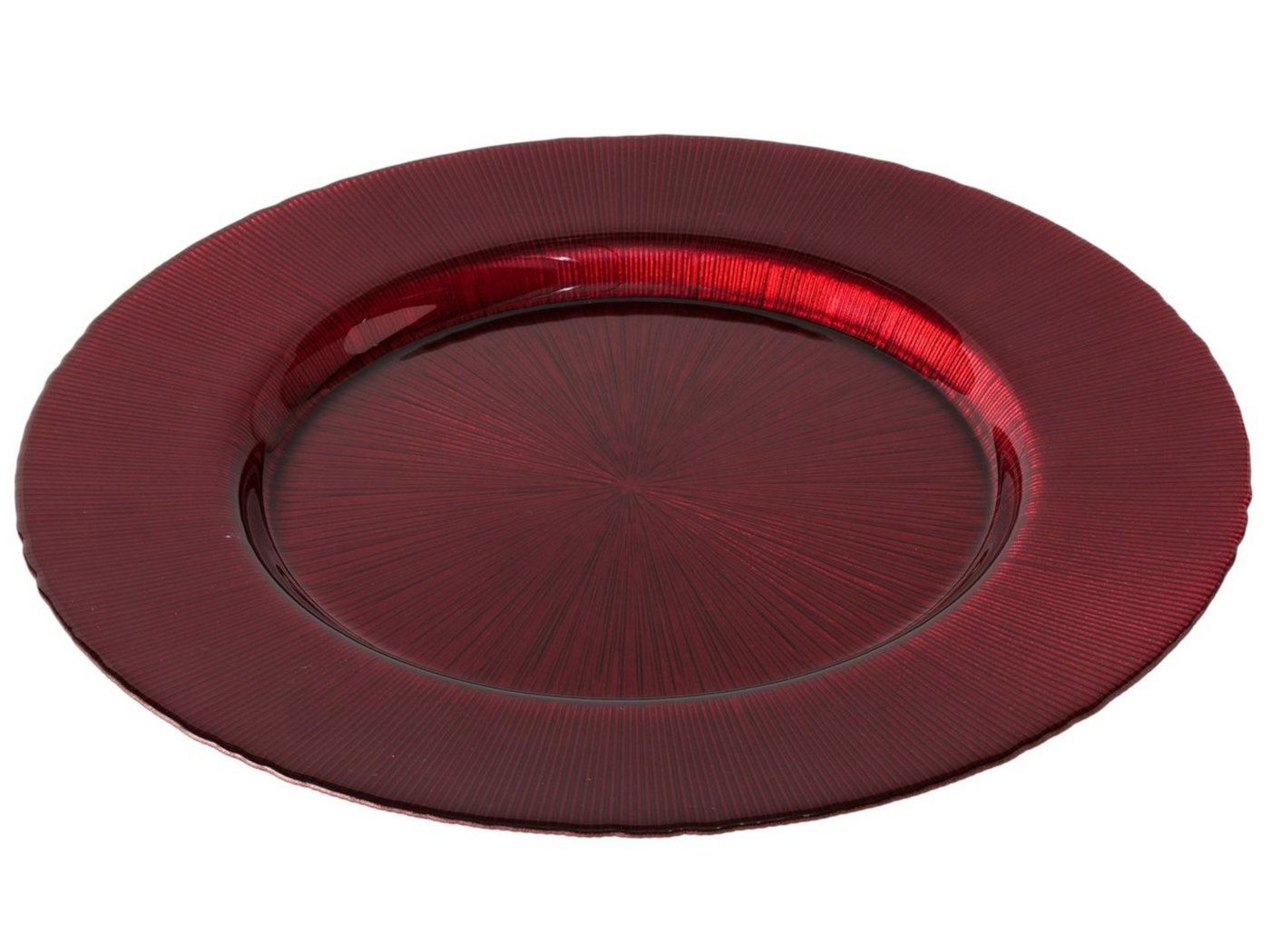BOLTZE Dekoteller Relin Teller rot 33cm (1 Stück) von BOLTZE