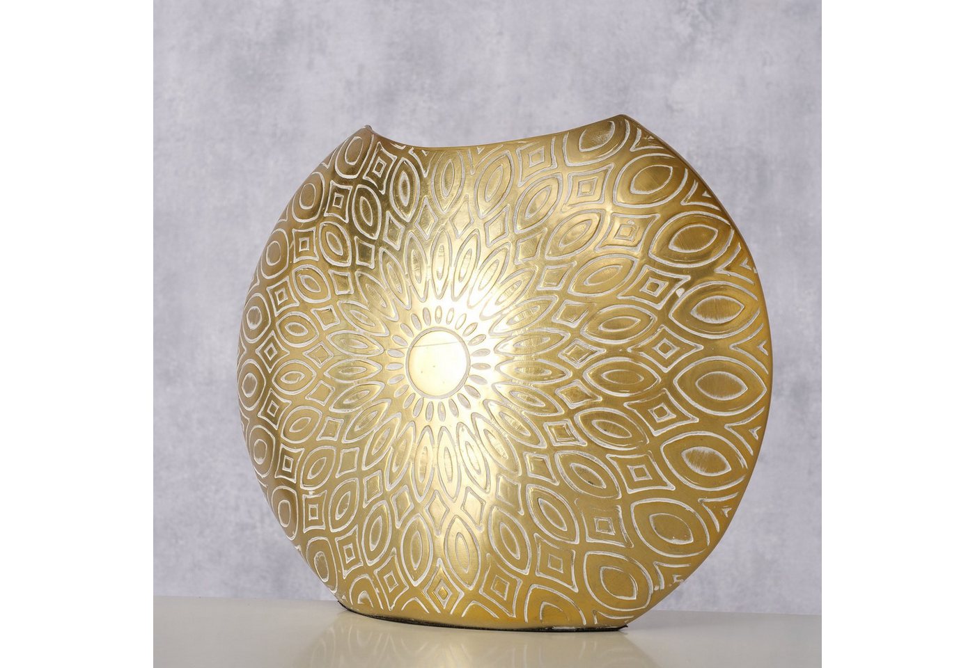 BOLTZE Dekovase Valenca" aus Aluminium in gold, Vase Blumenvase" von BOLTZE