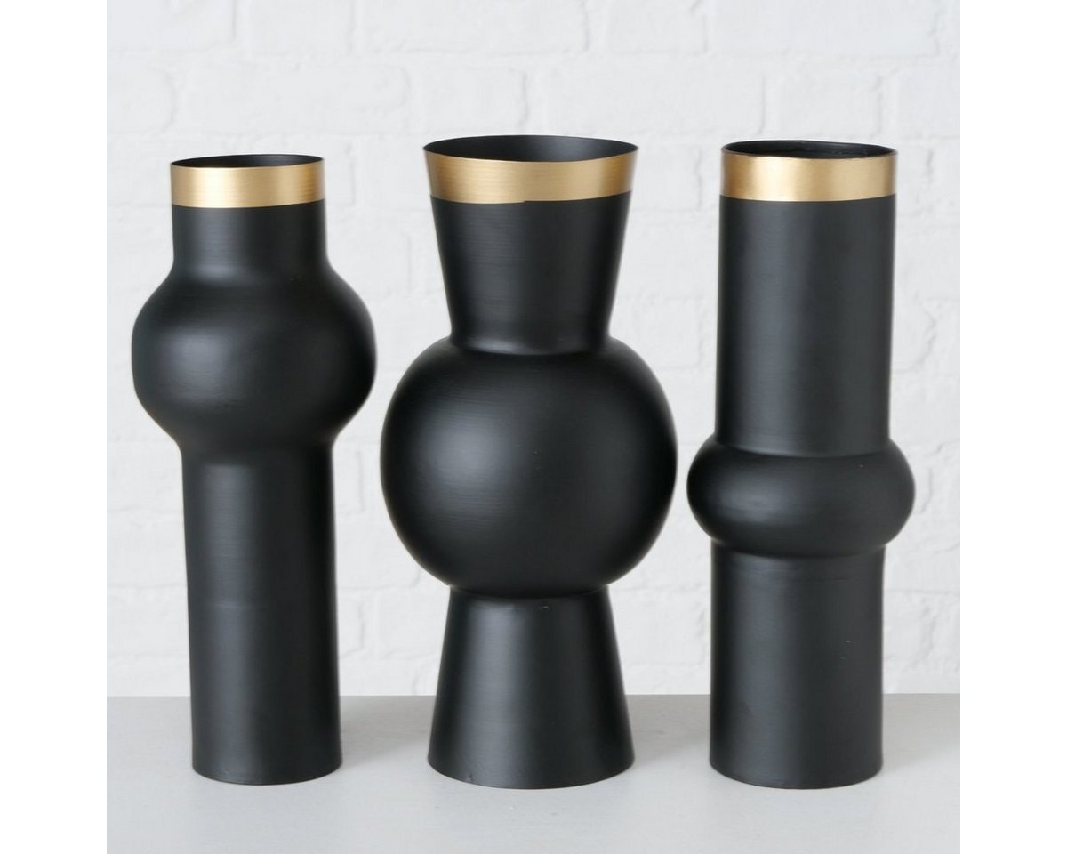 BOLTZE Dekovase Varnjo Vase Eisen schwarz sortiert 30 cm (1 Stück) (Varnjo Vase) von BOLTZE