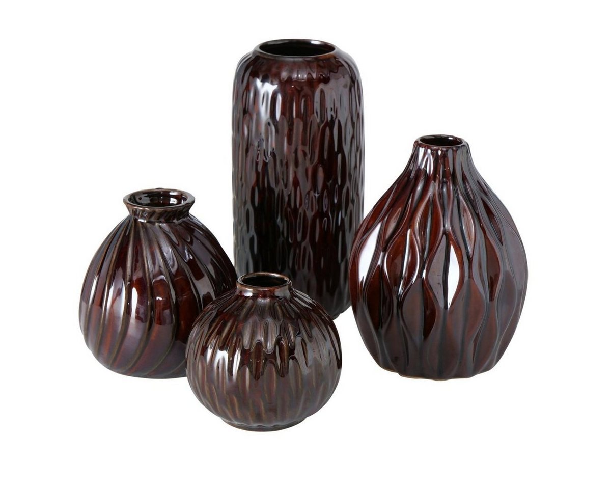 BOLTZE Dekovase Vase Zalina dunkelbraun 11 cm (1 Stück) (Vase) von BOLTZE