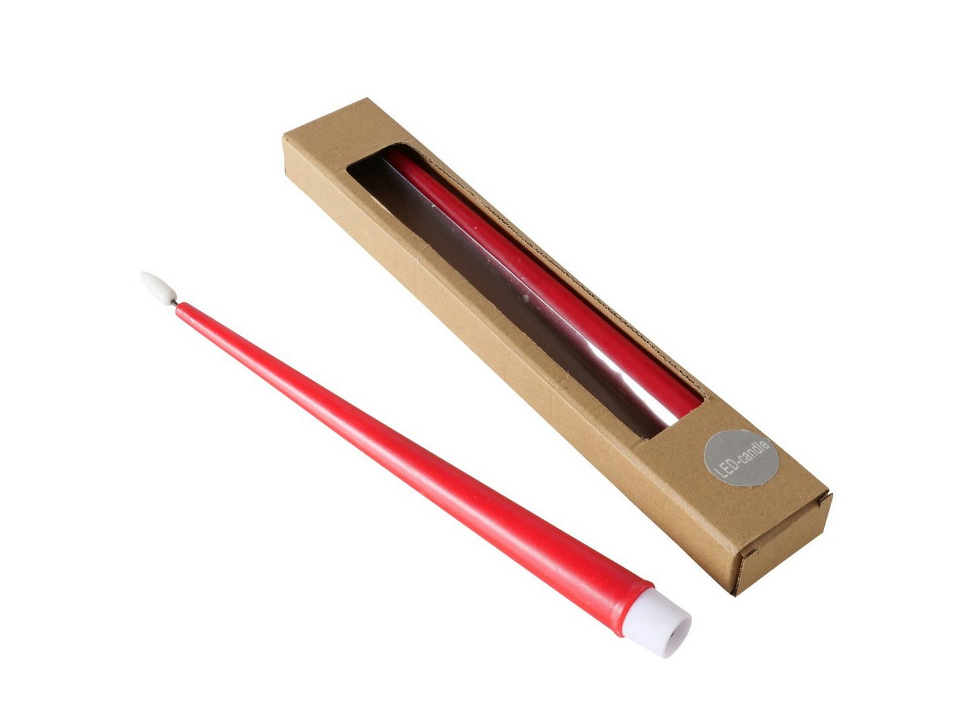 BOLTZE Duftkerze Classy LED Stabkerze mit Timer rot 31cm 2tlg BOLTZE Duftkerze Classy LED Stabkerze mit Timer rot 31cm 2tlg von BOLTZE