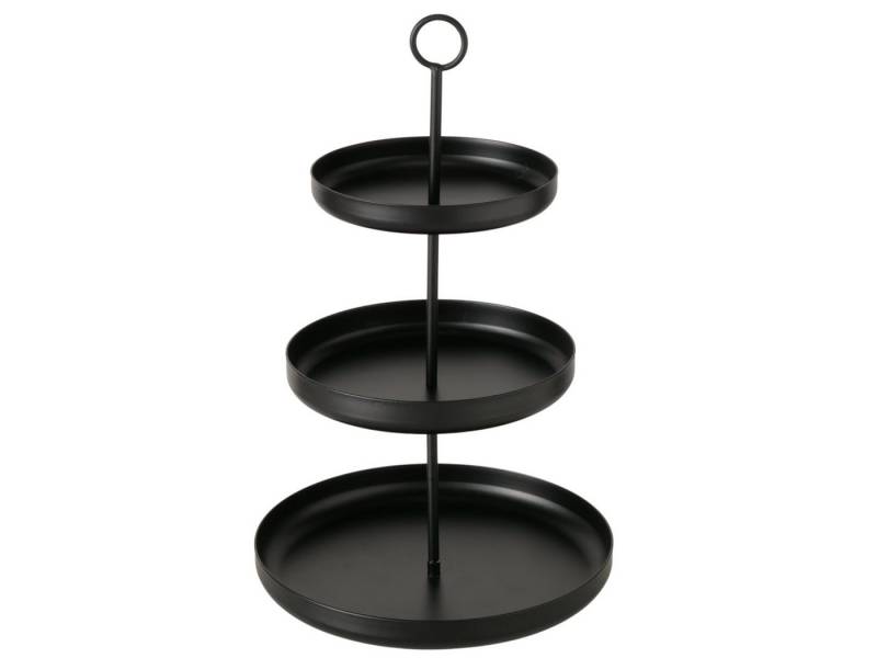 BOLTZE Etagere Credo Etagere schwarz 32,5cm (1 Stück), Eisen, (Etageren) von BOLTZE