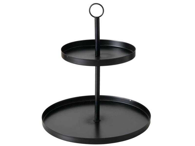 BOLTZE Etagere Samina Etagere schwarz 33cm (1 Stück), Eisen, (Etageren) von BOLTZE