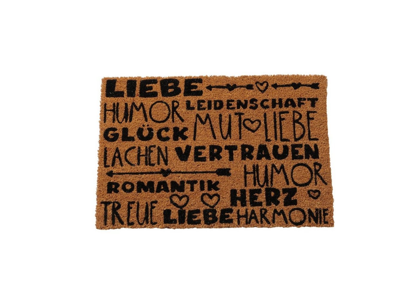 BOLTZE Fußmatte Fußmatte Liebesrezept 60 x 40 cm, Eckig BOLTZE Fußmatte Fußmatte Liebesrezept 60 x 40 cm, Eckig von BOLTZE