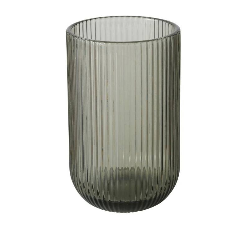 BOLTZE Glas Rigano Trinkglas dunkelgrau 13cm (1 Stück), Glas von BOLTZE