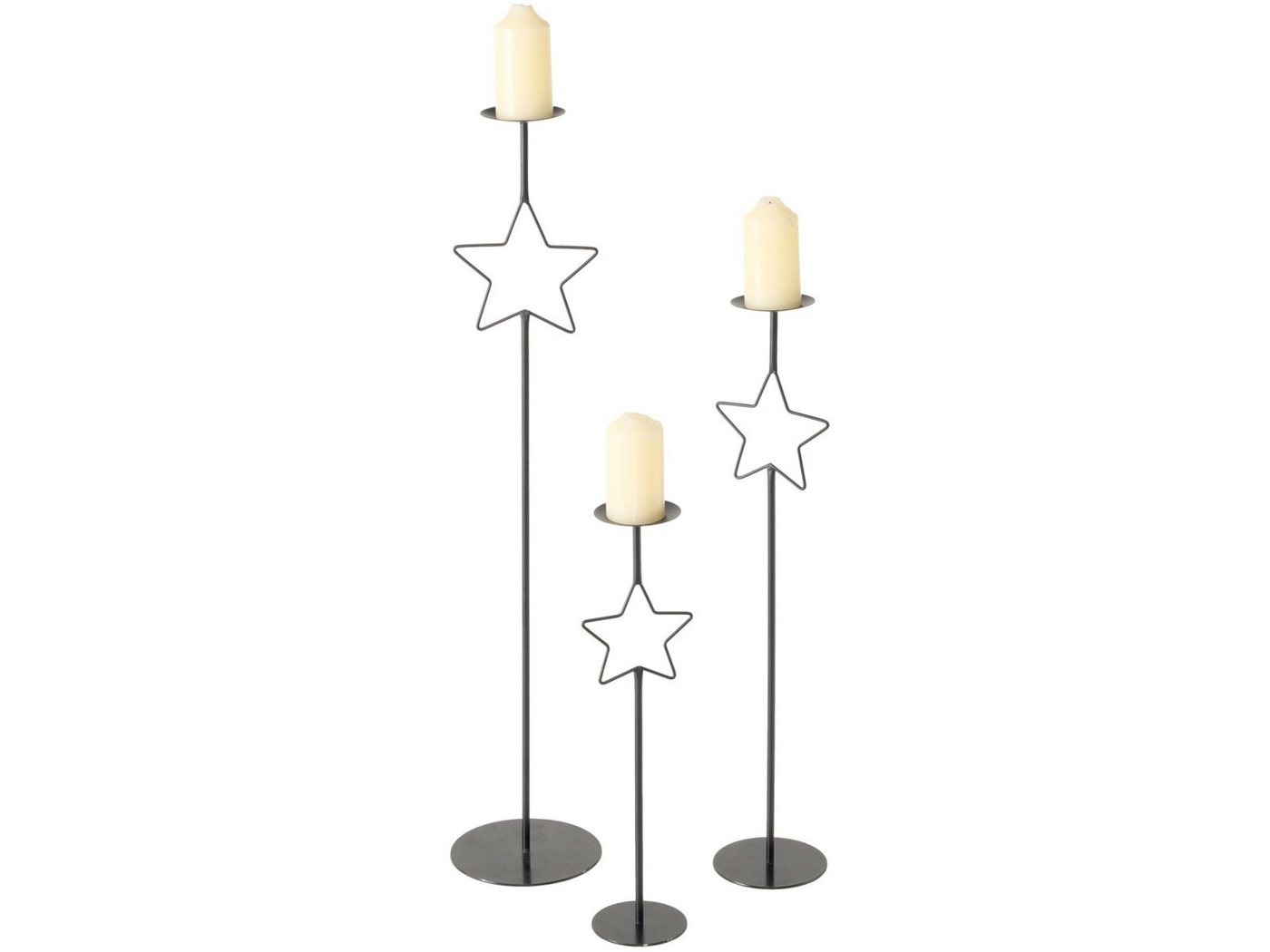BOLTZE Kerzenleuchter Guila Kerzenleuchter schwarz 99,5cm (1 Stück) von BOLTZE