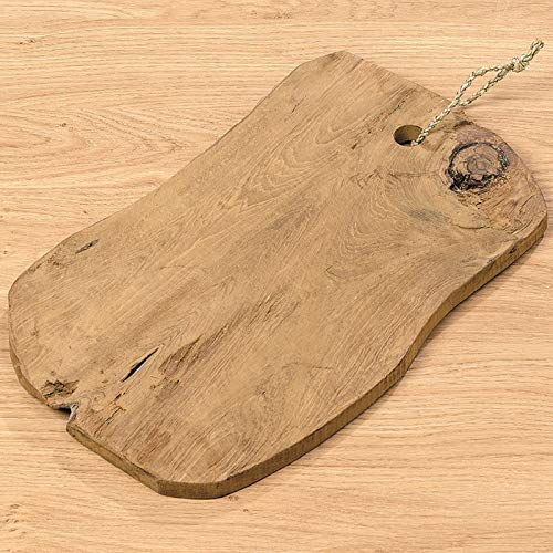 BOLTZE Servierbrett Kail L 30 cm Dekobrett Vesperbrett Teakholz Natur von BOLTZE