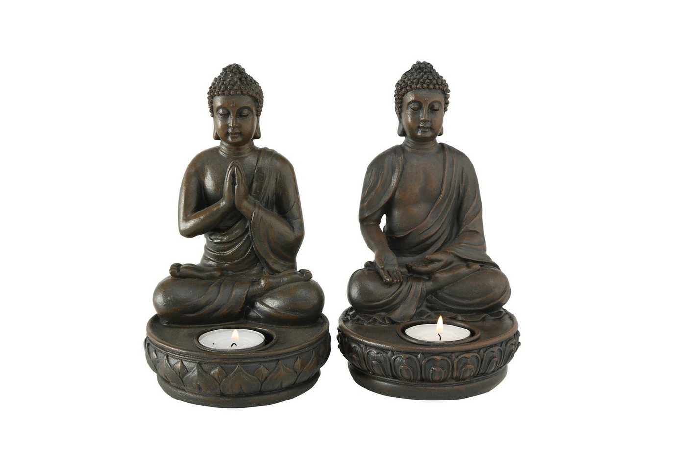 BOLTZE Teelichthalter Buddha H 19,00 cm BOLTZE Teelichthalter Buddha H 19,00 cm von BOLTZE