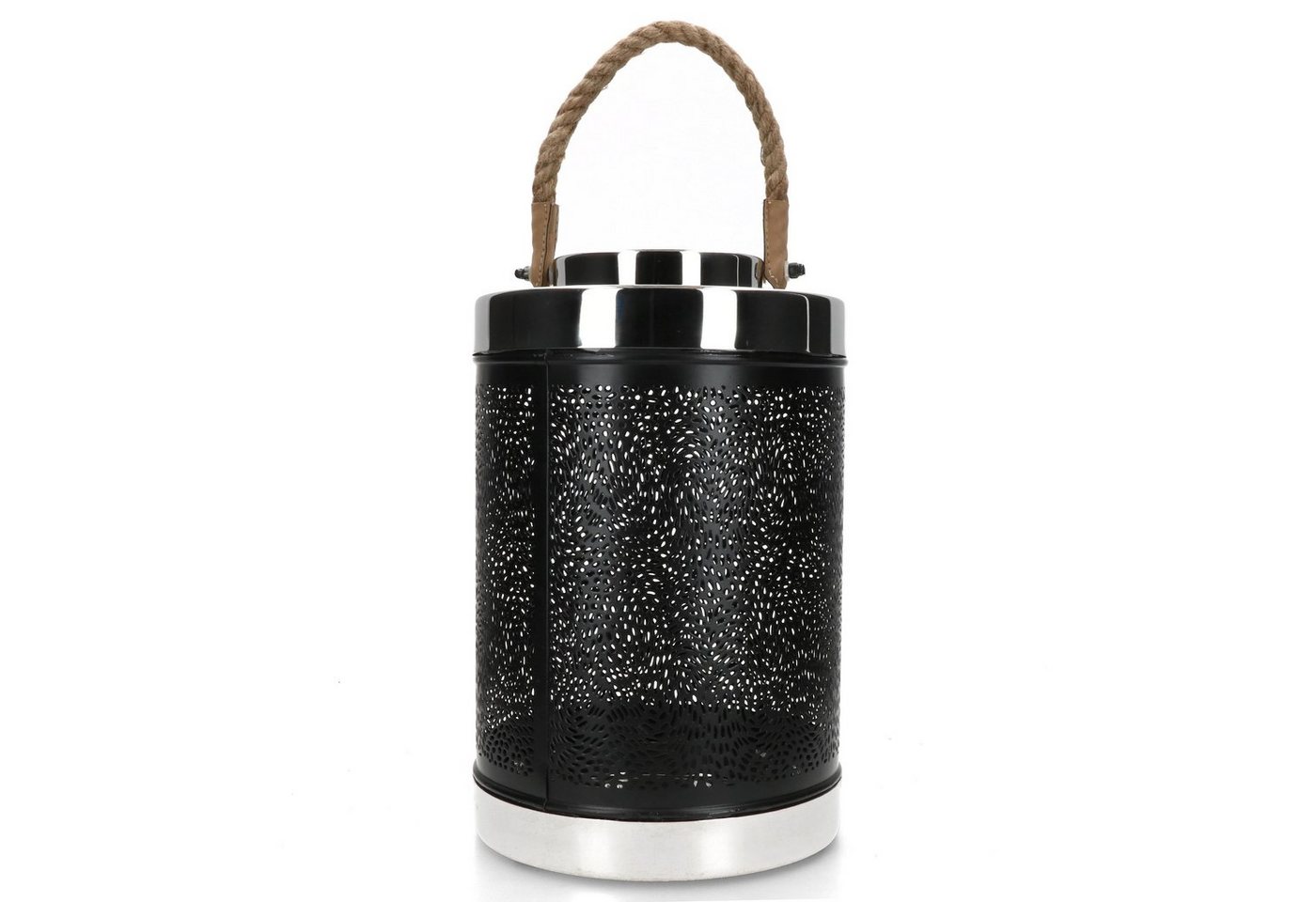 BOLTZE Teelichthalter Windlicht Reyla schwarz groß Ø20cm H31,5 Kerzen-Ständer Laterne BOLTZE Teelichthalter Windlicht Reyla schwarz groß Ø20cm H31,5 Kerzen-Ständer Laterne von BOLTZE