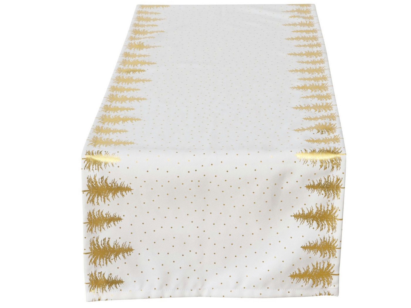 BOLTZE Tischläufer Platina Tischläufer weiß gold 138,6cm (1 Stück) von BOLTZE