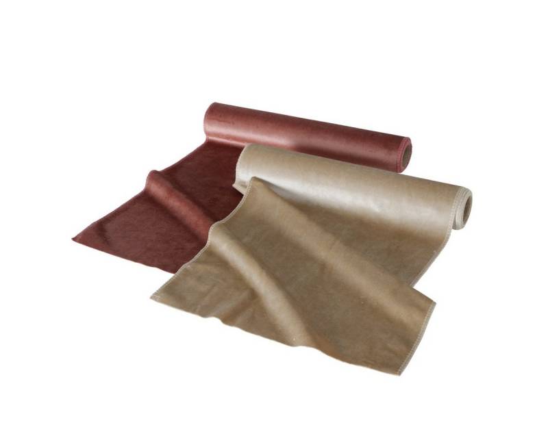 BOLTZE Tischläufer Velvet Dekostoff sortiert braun 200x35cm (1Stück) von BOLTZE