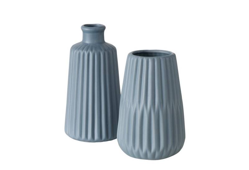 BOLTZE Tischvase Boltze, Vase Esko blau 2er-Set von BOLTZE