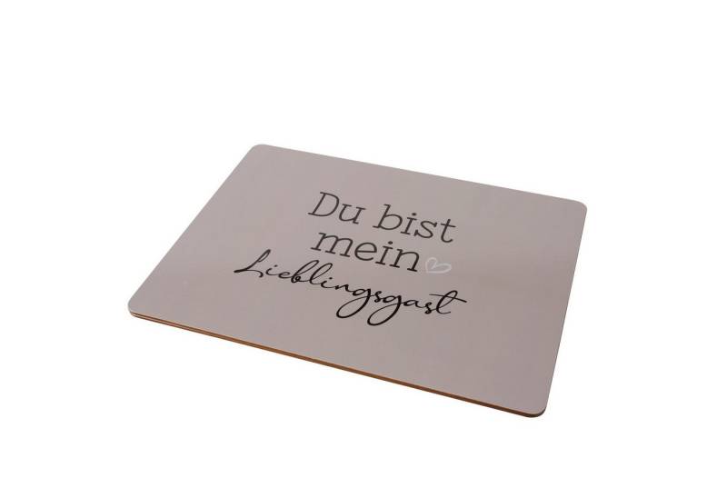 BOLTZE Topfuntersetzer Tischset 2er Set - Du bist mein Lieblingsgast von BOLTZE