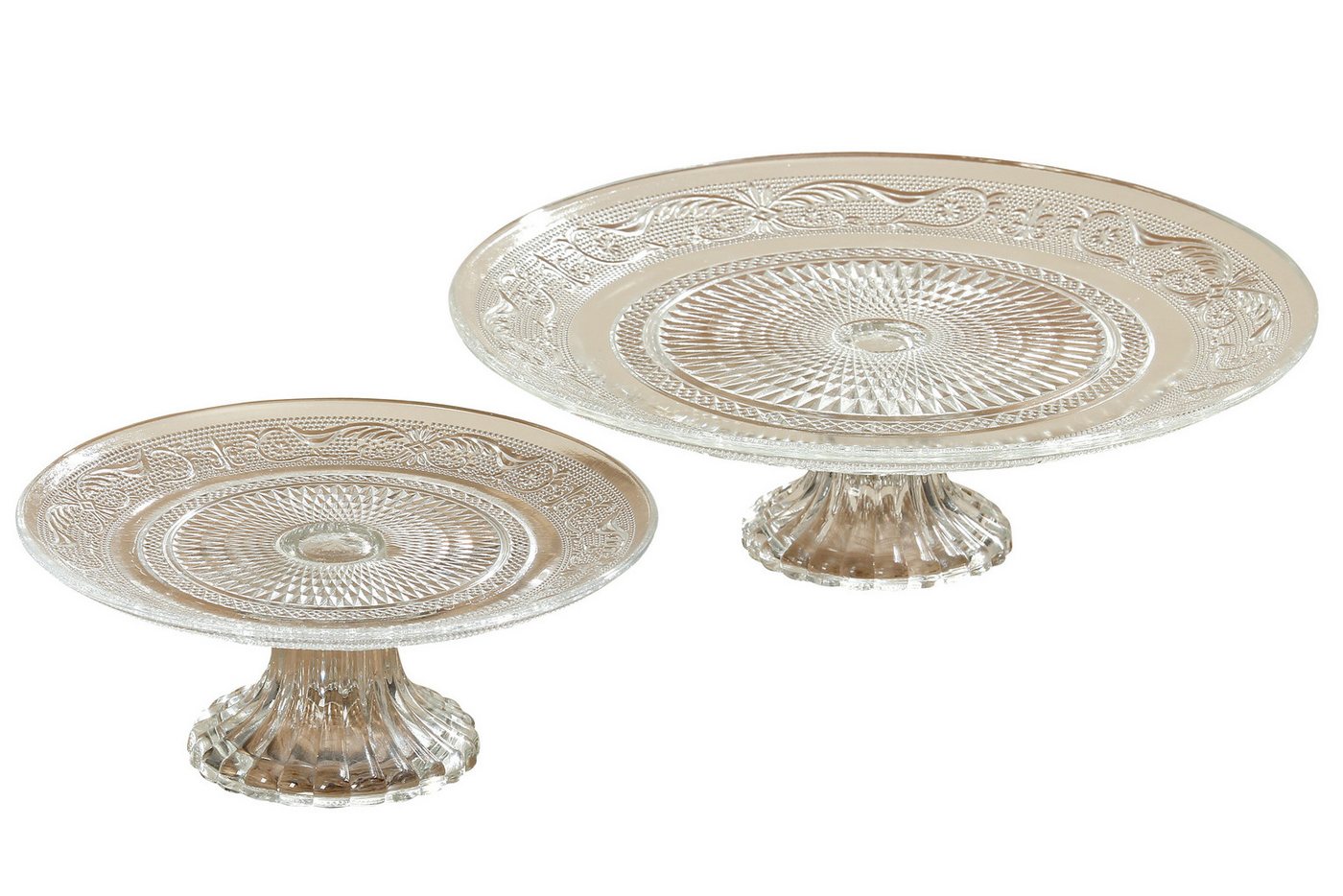 BOLTZE Tortenplatte aus Glas, 25 cm, Transparent, Rund von BOLTZE