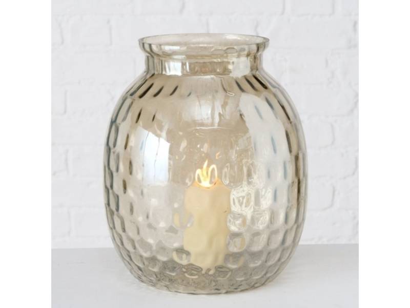 BOLTZE Windlicht Petrona Windlicht Glas lackiert 24 cm von BOLTZE