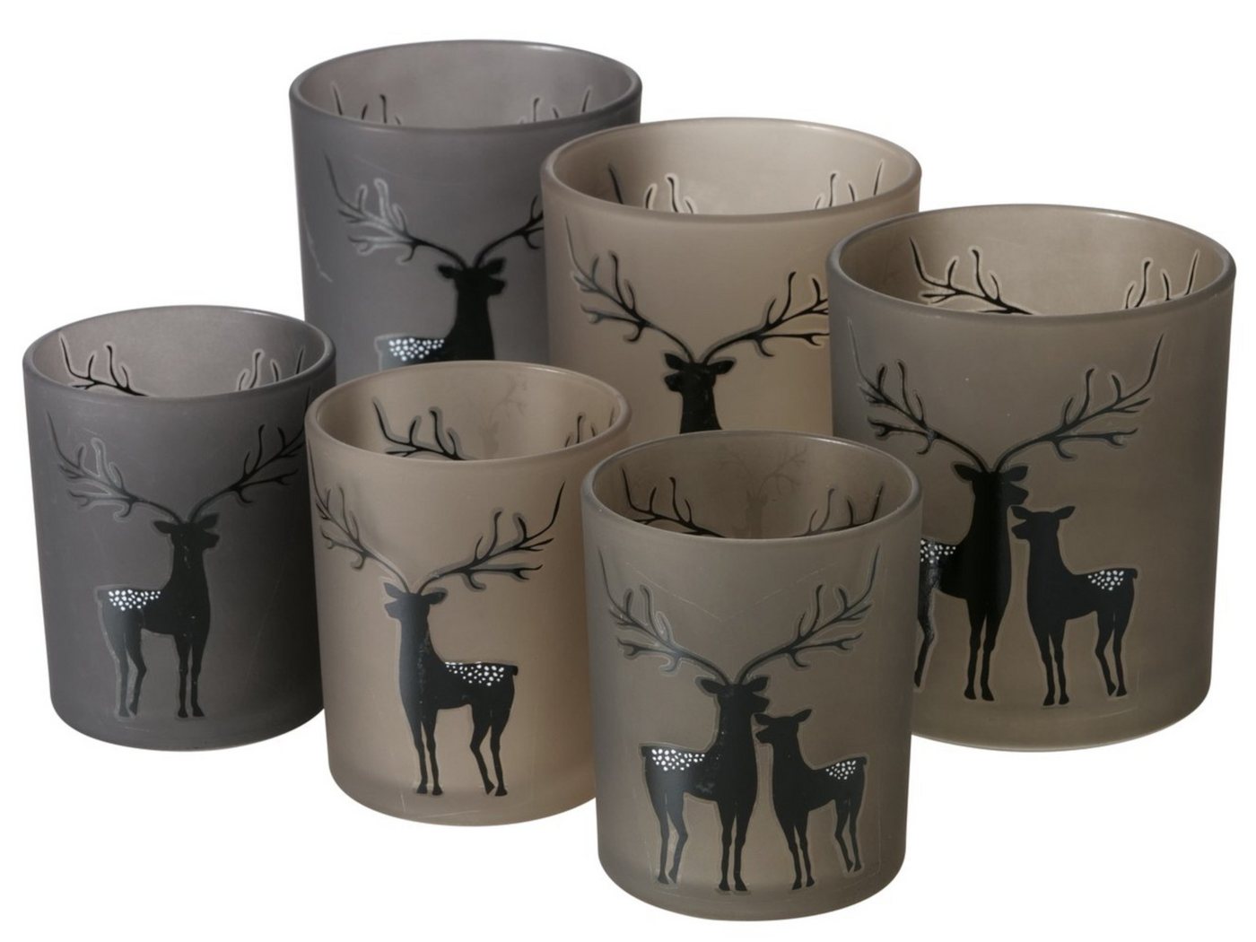 BOLTZE Windlicht Windlicht sortiert braun 8,3cm (1 Stück) von BOLTZE