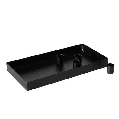 Boltze Kerzenleuchter Margo (schwarz, Eisen, handgearbeitet, modernes Design, für Stabkerzen, Kerzenhalter, Kerzenständer, Kerzen Zubehör) 2039136 von BOLTZE