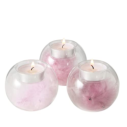 BOLTZE Kugel Teelichthalter - Kerzenhalter, 3er Set, Glas, Innenbereich, Casual BOLTZE Kugel Teelichthalter - Kerzenhalter, 3er Set, Glas, Innenbereich, Casual von BOLTZE