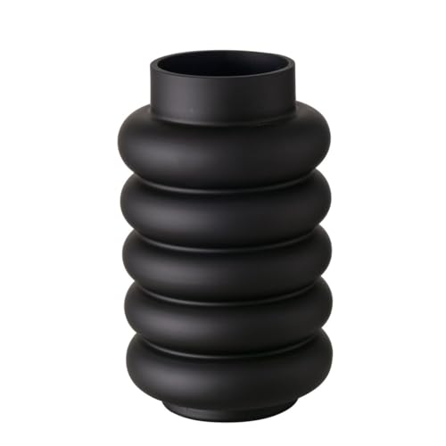 Boltze Ribbo Vase schwarz matt 25cm (1 Stück) von BOLTZE
