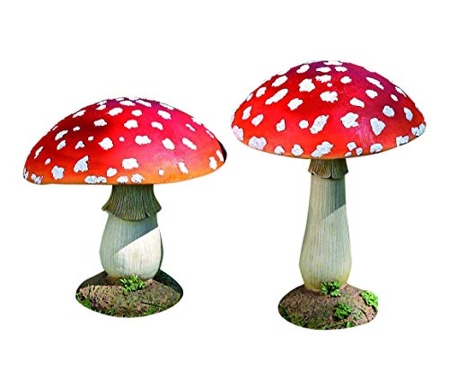 Fliegenpilz Deko Pilz Gartendeko Pilze Garten rot getupft von DEKO IM TREND