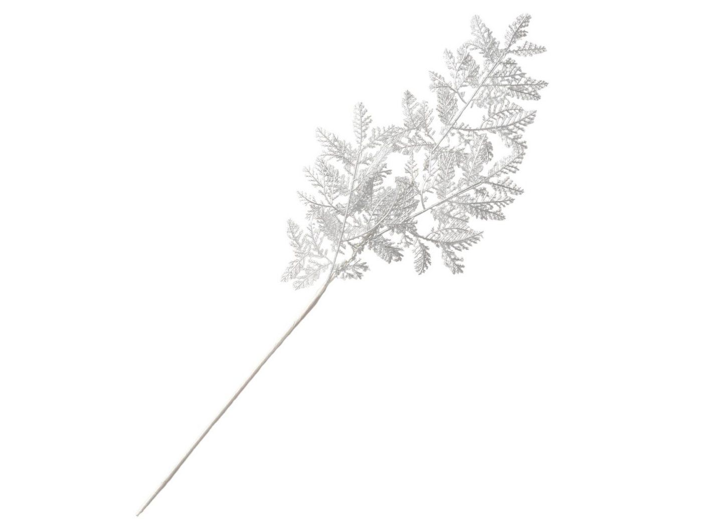 Kunstzweig Dekozweig Blatt silber 80cm (1 Stück), BOLTZE, Höhe 80 cm von BOLTZE