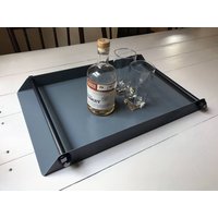 Industrial Ottoman Tablett Urban Coffee Table Serviertablett von BOLTandHIDE