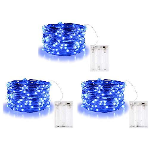 BOLWEO LED Lichterkette, 10Ft/3M 30Leds Weihnachtsschnur-Lichter LED Outdoor LED String Lichterkette Batterie Betrieben, Wasserdicht Lichter für Weihnachtsbaum CHRISTMAS, Festlich, Hochzeiten von BOLWEO