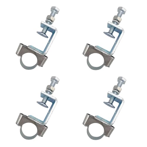 BOLWHAO I Beam Kabelklemme für Rohre, verzinkter Stahlrohraufhänger mit Balkenklemme, Kabelaufhängerring, passend für 25 mm (1 Zoll) von BOLWHAO