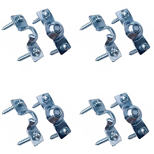 BOOHAO 3,8 mm Ersatz-Montagehalterungen, Rollo-Reparatur-Set, Mount Window Shade Brackets, Curtain Rollo-Zubehör, 4 Paar von BOLWHAO
