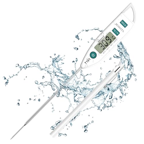 BOMATA Wasserdichtes IPX7 Thermometer, geeignet für Wasser, Flüssigkeiten,Kerzen und Kochen.Sofort ablesbares Lebensmittelthermometer mit langer Sonde,geeignet für Kochen,Fleisch,Grillen!T101 weiß… BOMATA Wasserdichtes IPX7 Thermometer, geeignet für Wasser, Flüssigkeiten,Kerzen und Kochen.Sofort ablesbares Lebensmittelthermometer mit langer Sonde,geeignet für Kochen,Fleisch,Grillen!T101 weiß… von BOMATA