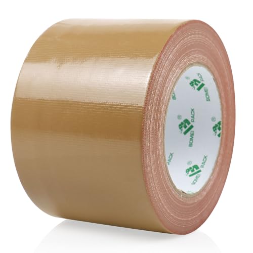 BOMEI PACK Gaffa Tape Panzertape Braun 100 mm x 30 m, Panzerband mit starker Klebkraft von BOMEI PACK