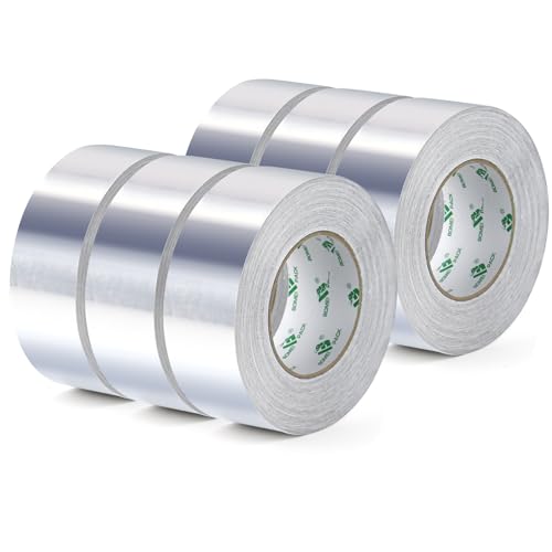 BOMEI PACK 6 Rollen 50mmx50m Aluminium Klebeband Hitzebeständiges-Wasserdichtes Alu Klebeband zum Reparieren von Metalloberflächen - Starke Aluband Selbstklebend BOMEI PACK 6 Rollen 50mmx50m Aluminium Klebeband Hitzebeständiges-Wasserdichtes Alu Klebeband zum Reparieren von Metalloberflächen - Starke Aluband Selbstklebend von BOMEI PACK