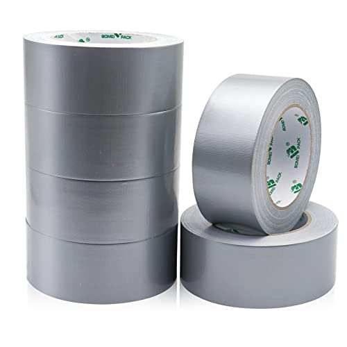 BOMEI PACK Mehrzweck Panzertape Silber, Grau, Reparaturband 50 mm x 50 m, 6 Rollen von BOMEI PACK