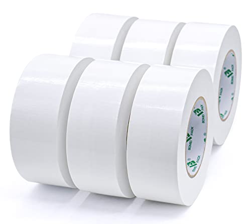 BOMEI PACK Mehrzweck Panzertape Weiß, Reparaturband 50 mm x 50 m, 6 Rollen von BOMEI PACK