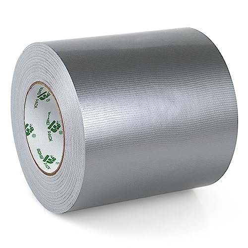 BOMEI PACK Panzertape extra stark, Silber 150mm x 50m Wasserdichtes Reparaturband für innen & außen Reparaturband mit starker Klebkraft von BOMEI PACK