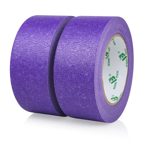 BOMEI PACK2-3 Rollen blaues Malerband 50m Premium Krepppapier Abdeckband für Malerei, (purple) von BOMEI PACK