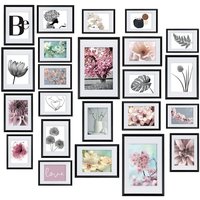 Bomoe - Bilderrahmen Kunststoff (24tlg) Blossom Schwarz von BOMOE