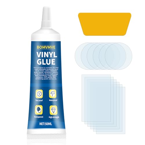 BOMVMVE Pool Reparaturset, PVC Reparaturset, Extra Starker Kleber, Poolkleber Wasserfest, Repariert Eine Vielzahl von Aufblasbaren Gegenständen, Einschließlich Aufblasbare Spa-Pools BOMVMVE Pool Reparaturset, PVC Reparaturset, Extra Starker Kleber, Poolkleber Wasserfest, Repariert Eine Vielzahl von Aufblasbaren Gegenständen, Einschließlich Aufblasbare Spa-Pools von BOMVMVE