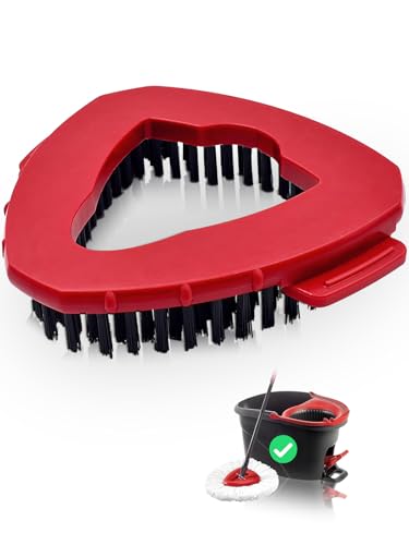 BONBELONG 1 Stück Schrubber Kompatibel Mit Vileda Turbo Spin EasyWring Multifunktionsbürstenkopf Bodenwischer Scheuerbürste Badezimmer Kacheln Steife Drahtborsten von BONBELONG