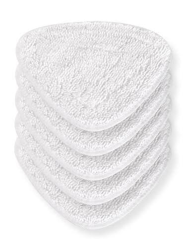 BONBELONG 5Pack Dampfreiniger Ersatzbezüge Kompatibel with vileda, Steam Ersatzbezug Kompatibel with vileda Superfine Faser Tücher Langlebig und Perfekte Passform Waschbar, Wiederverwendbar (Weiß) von BONBELONG