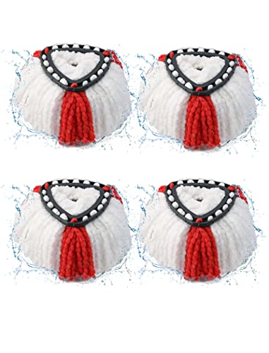 BONBELONG Wischmopp Ersatzkopf für vileda 2 in 1 Turbo Mop Wischmopp Ersatzkopf Easywring Extra Dicke Mikrofaser Waschbar für vileda Easy Wring Ersatzkopf Langlebig und Perfekte Passform (Rot 4 Stück) BONBELONG Wischmopp Ersatzkopf für vileda 2 in 1 Turbo Mop Wischmopp Ersatzkopf Easywring Extra Dicke Mikrofaser Waschbar für vileda Easy Wring Ersatzkopf Langlebig und Perfekte Passform (Rot 4 Stück) von BONBELONG
