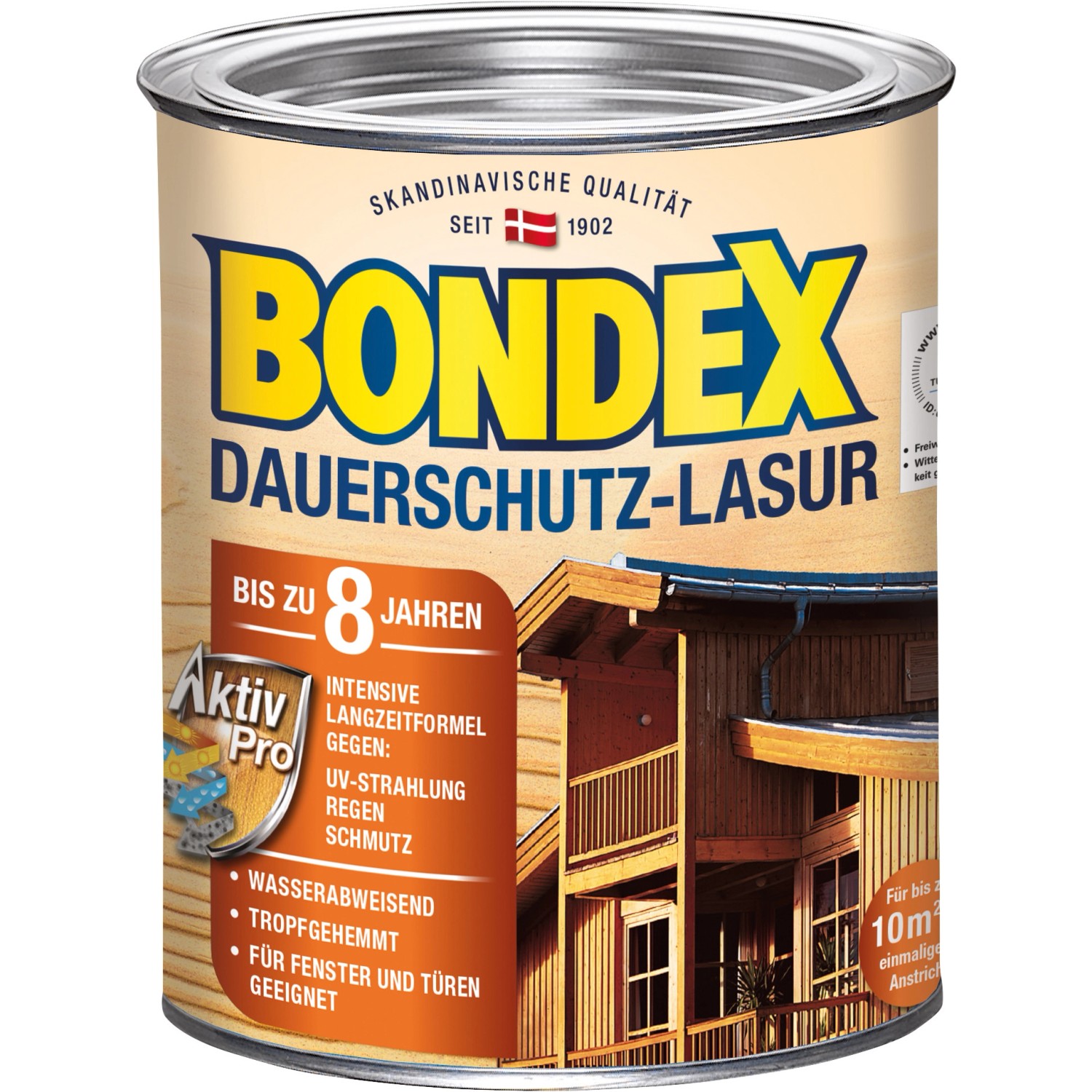 Bondex Dauerschutz-Lasur Grau 750 ml von Bondex