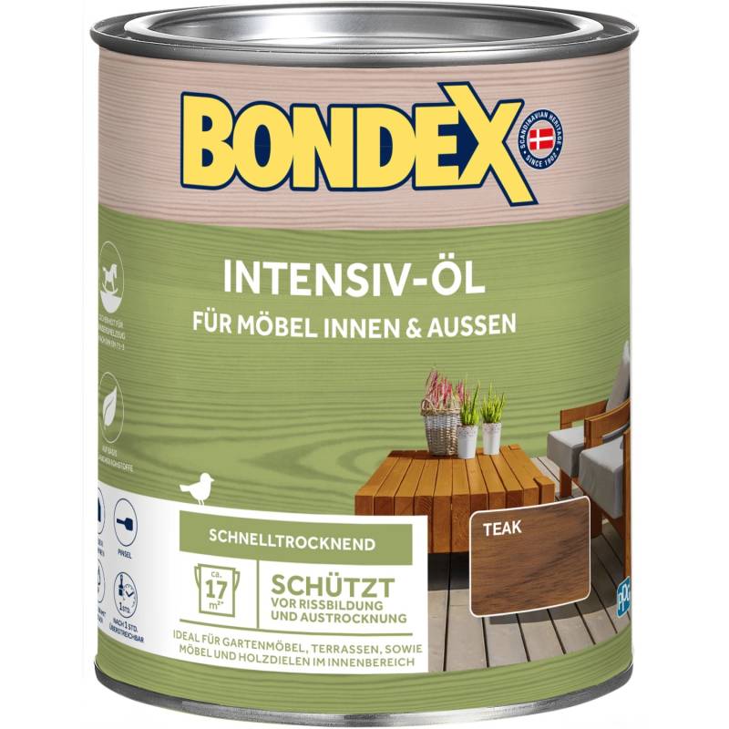 Bondex Intensiv-Öl Teak 750 ml von Bondex