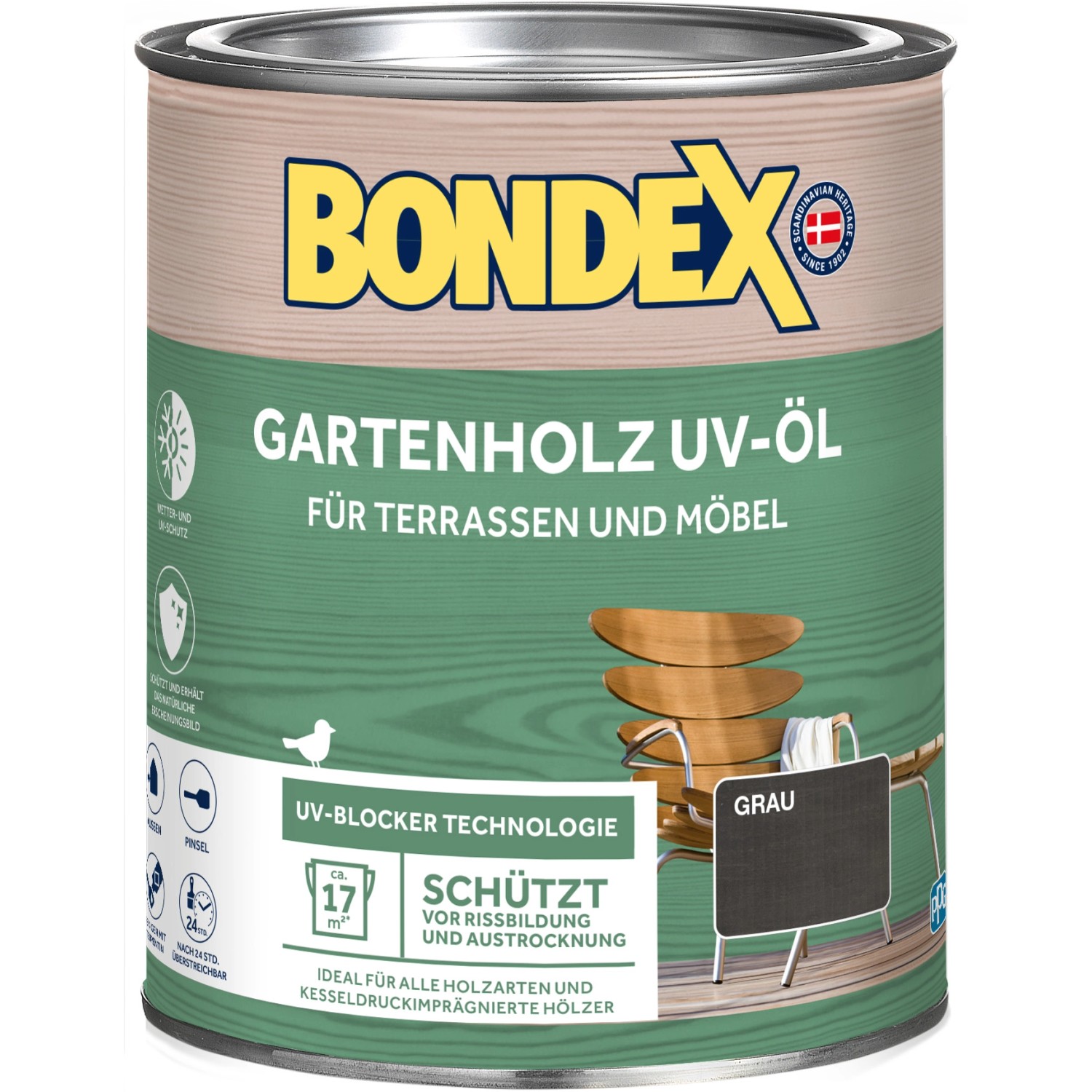 Bondex UV-Öl Grau 750 ml von Bondex